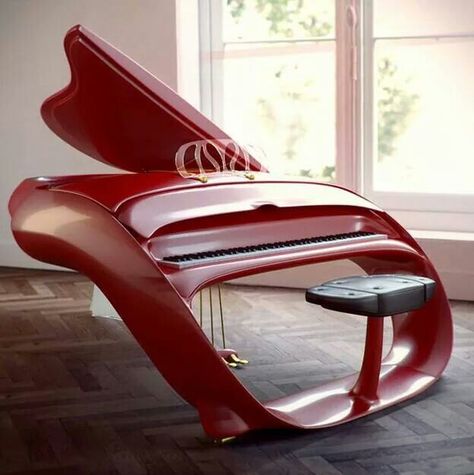 Cool! Red Piano, Piano Photo, Coral Bleaching, Not Musik, Piano Art, Learn To Play Guitar, Science Fiction Novels, Garden Bedroom, Grand Piano