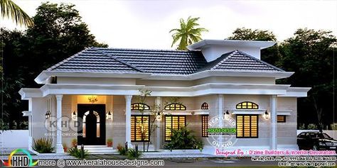 Single Floor House Design, Modern Bungalow House Design, Villa Exterior, Bungalow Style House Plans, Contemporary House Exterior, Best Modern House Design, Classic House Exterior, Small House Elevation Design, Architecture Magazine