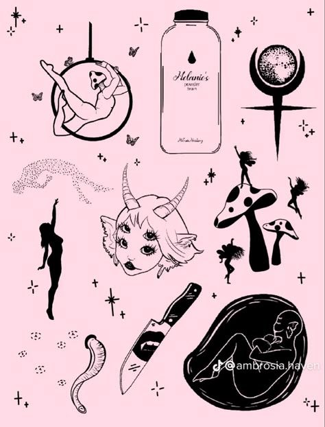 Portals Tattoo, Melanie Martinez Tattoo Ideas, Deviantart Outfits, Melanie Martinez Tattoo, Martinez Tattoo, Melanie Martinez Outfits, Baby Tattoo, Melanie Martinez Drawings, Moon Cycle