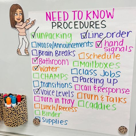 @lifeisjustaclassroom on Instagram: “Procedures Procedures Procedures 🐆This was something that was hard for me when I first started teaching. 💗 Starting year 3 and I’ve…” Procedures For Kindergarten, Procedures For Classroom Elementary, First Week Of School Routines And Procedures, Procedures Checklist Anchor Chart, Back To School Routines And Procedures, 5th Grade Procedures And Routines, Kindergarten Routines And Procedures, First Grade Procedures And Routines, Classroom Procedures Checklist