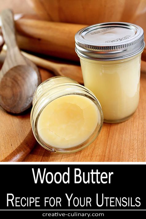 Wood Butter, Homemade Cleaning Supplies, Wood Utensils, Keramik Design, Homemade Cleaning Products, Household Cleaning Tips, Wooden Utensils, Wood Carving Tools, Cleaning Recipes