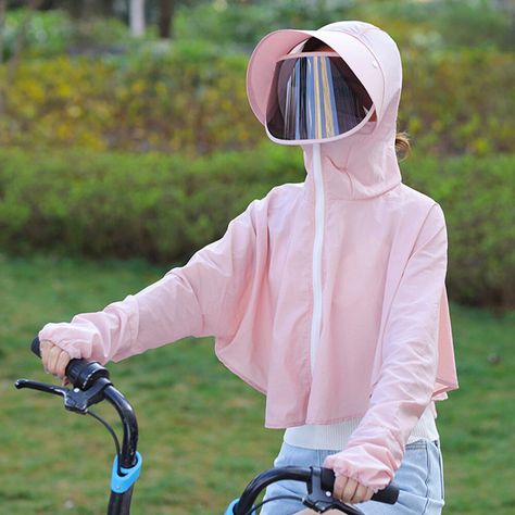 Cycling Protective Clothing Sun Shawl Clothing UV Protection Online Cheap - NewChic Shawl Outfit, Uv Protection Clothing, Hat Size Chart, Cycling Cap, Protective Clothing, Hotel Design, Dremel, Hat Sizes, Luxury Hotel