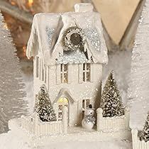 Bethany Lowe Designs, Cody Foster, Christmas Village Houses, Glitter Houses, Bethany Lowe, Cardboard House, Putz Houses, Christmas Villages, Holiday Magic