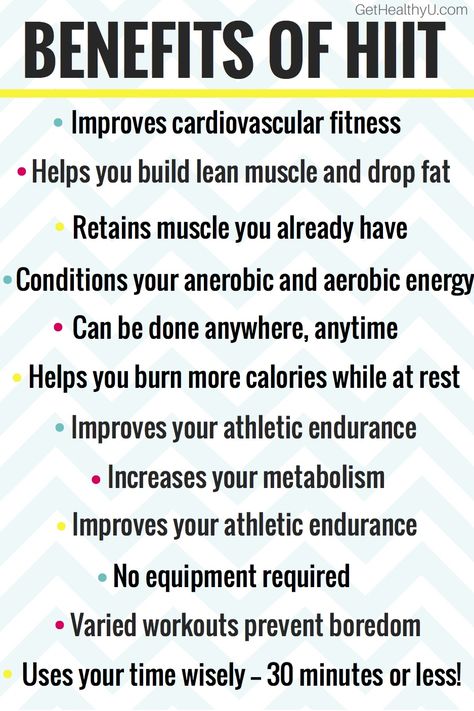 This Beginners Guide to HIIT will help you get started with weight loss by burning more fat in less time! Get started today! Hiit For Beginners, Hiit Exercises, Hiit Benefits, Build Muscle Mass, Hiit Workouts, Hiit Training, Increase Metabolism, Build Lean Muscle, High Intensity Workout