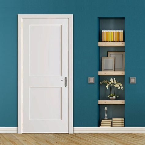 White Interior Door, Shaker Interior, Paint Shakers, Internal Wooden Doors, Elegant Doors, Shaker Doors, White Doors, Home Doors, Wood Doors Interior