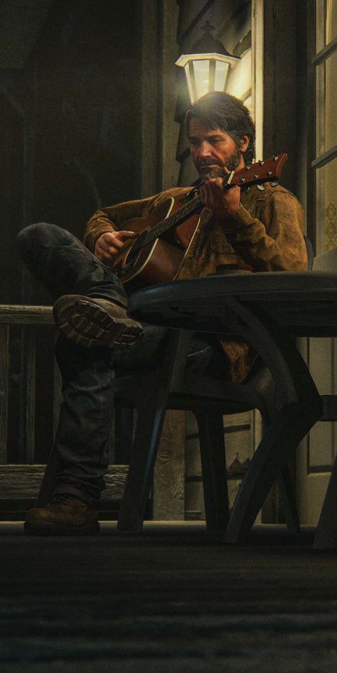 Joel And Ellie Wallpaper, Joel Last Of Us, Tlou Aesthetic, Guitar Wallpaper, Kaptan Jack Sparrow, Image Dbz, Joel And Ellie, The Last Of Us2, Joel Miller