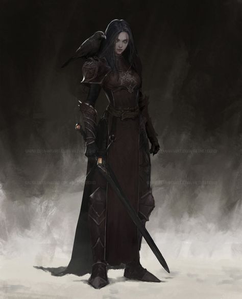 Dnd Shadar-kai Female, Dnd Shadar Kai, Kai Character, Shadar Kai Female, Shadow Elf, Shadar Kai, Blood Hunter, Female Vampire, A Crow