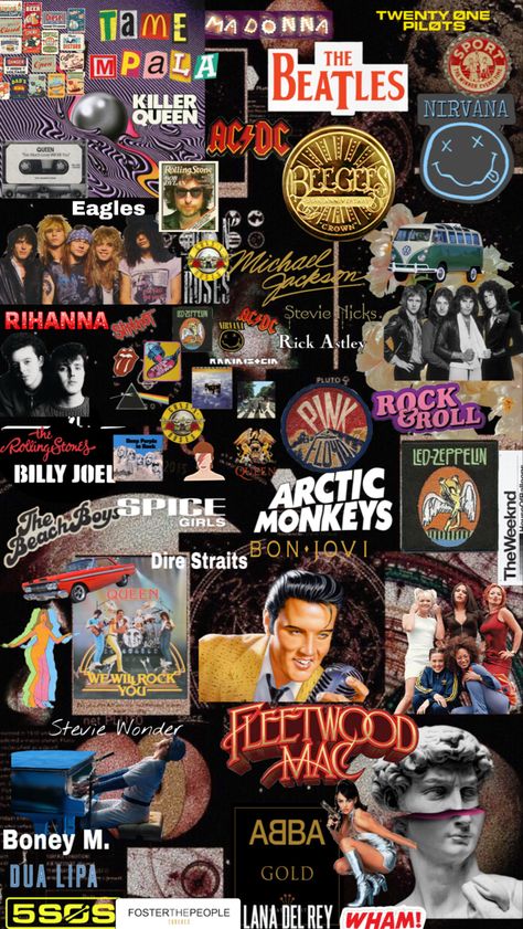 80s Music Wallpaper Collage, 80s Band Wallpaper Iphone, Obsession Wallpaper Aesthetic, 90s Bands Wallpaper, Music Nostalgia Aesthetic, 80 Music Aesthetic, Old Album Covers Aesthetic, Wallpaper Backgrounds Music Aesthetic, 80s Music Aesthetic Wallpaper