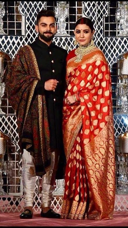 anushka sharma banarais silk saree Orang India, Indian Groom Dress, Sherwani For Men Wedding, Wedding Kurta For Men, Pengantin India, Wedding Outfits For Groom, Groom Dress Men, Wedding Dresses Men Indian, Indian Groom Wear