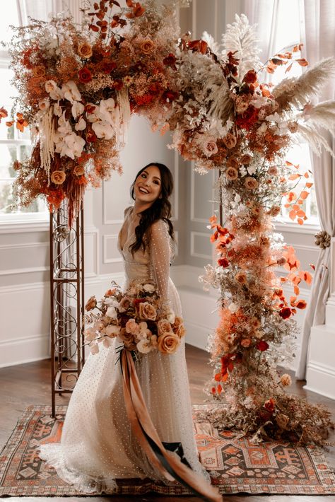 Arbour Wedding, Indoor Wedding Inspiration, Floral Ceremony, Floral Arches, Arch Ideas, Arch Wedding, Wedding Themes Fall, Wedding Theme Colors, Fall Wedding Decorations