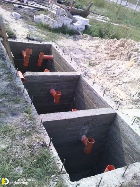 Diy Septic System, Septic Tank Design, Septic Tank Systems, Septic Systems, Home Engineering, Building House Plans Designs, Septic System, Shower Tile Designs, Tile Shower Ideas