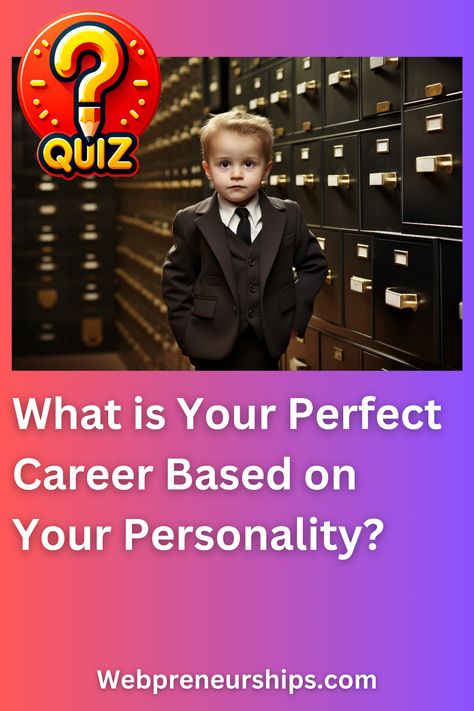 Discover your perfect career based on your personality. Share your results in the comments. ******** Webpreneurships Quiz Playbuzz Quiz Quizzes Buzzfeed Quiz General Knowledge IQ Test Math Trivia Logic Riddles Career Quiz The Rookie Quizzes, Who Am I Quiz Questions, Quizzes To Take When Bored, Buss Feed Quiz, Quizzes For Fun Personality Tests, Tests And Quizzes About You, Aesthetic Quizzes, Fun Buzzfeed Quizzes, Buzzfeed Quizzes Personality