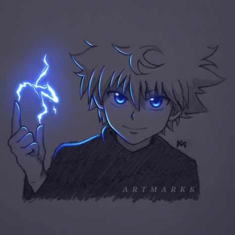 Neon Anime, Hxh Killua, Art Glow, Glow Art, Art Character Design, Anime Dancing, Anime Galaxy, Glowing Art, Anime Canvas Art