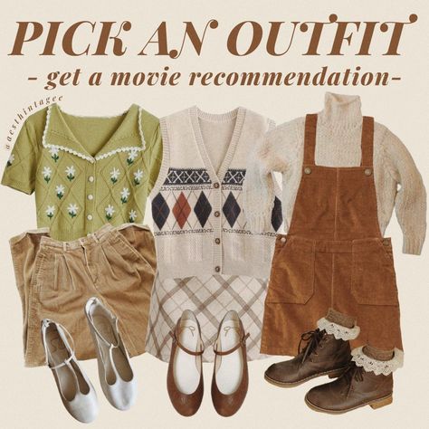 Cottagecore Png, Pick An Outfit, Movie Outfits, Png Clothes, Mood Clothes, Movies Outfit, Feminine Outfit, Dream Clothes, Retro Outfits