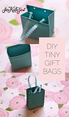 DIY Tiny Gift Bags | handmade gift bags | how to make a gift bag | diy gift wrap | diy holiday gift wrap || See Kate Sew #christmas #giftbag #diygiftbag #diygiftwrap Diy Gift Bags Paper, Diy Holiday Gift Wrapping, How To Make A Gift Bag, Holiday Hand Towels, Mini Gift Bags, Gift Bags Diy, Tiny Gifts, How To Wrap, Christmas Clearance