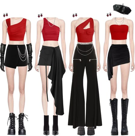 Syralova on ShopLook | The easiest way to find the perfect outfit 4 Member Kpop Group, 4 Outfits Kpop, Idol Clothes Outfit, Kpop Outfits 4 Members, Fanmeeting Outfit, Kpop Girl Group Outfits, Kpop Group Outfits, 4 Member Girl Group Outfits, Girl Group Outfits