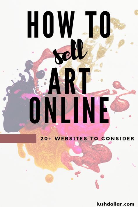 Let me show you how to sell art online and make money with 20+ websites.  How to make money online with your art skills, regardless of how talented you are! How To Sell Art, Art Biz, Sell Art Prints, Sell Art Online, Where To Sell, Selling Paintings, Sell My Art, Artist Business, Sell Art