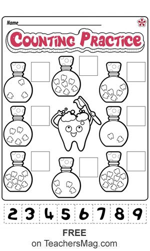 Dental Health Worksheets for Preschool and Kindergarten. TeachersMag.com Dental Health Math Activities Preschool, Dental Hygiene Activities For Preschool, Dental Health Worksheets, 3s Preschool, Dental Health Preschool Activities, Health Preschool, Dental Health Week, Dental Health Preschool, Mathematical Thinking