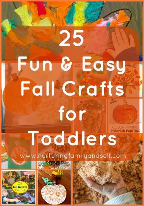 These 25 fun, easy and inexpensive fall crafts and activities are great ways to explore the elements of fall with your toddler! Fall Crafts For Three Year Olds, Fall Crafts With Toddlers, Motor Sensory Activities, Easy Fall Crafts For Toddlers, Easy Fall Activities, Fall Crafts And Activities, 2024 Activities, Fall Activities For Toddlers, Fall Sensory