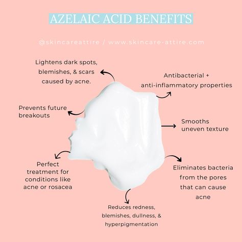 Azelaic Acid Benefits, Cosmetology Tips, Skin Knowledge, Basic Biology, Animal Foods, Acne Products, Popular Skin Care Products, Skin Advice, Skincare 101