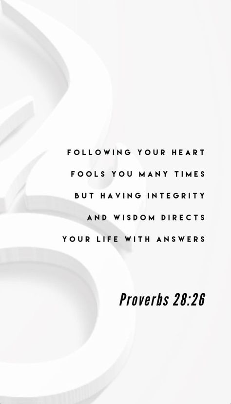 [Proverbs 28:26] #Bible #biblicalwisdom #christianbrand #anothenclothing Scripture Verses, Proverbs 28 26, Bible Wisdom, Proverbs 28, Give Me Jesus, Quotes Prayer, Proverbs Quotes, Follow Your Heart, Christian Blogs