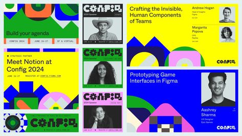 How Figma built the identity for its mammoth design conference, Config Design Conference Branding, Conference Branding, Design Conference, Gomez Palacio, Conference Design, Game Interface, Key Visual, Design Management, Event Branding