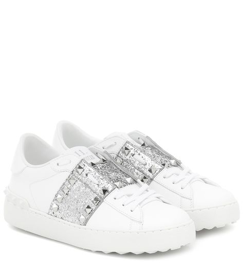 Luxury Glitter Sneakers, Rich Girl Style, Valentino Shoes Sneakers, Valentino Garavani Sneakers, Valentino Sneakers, Diy Denim Jacket, Valentino Garavani Shoes, Shoe Wishlist, Denim Diy