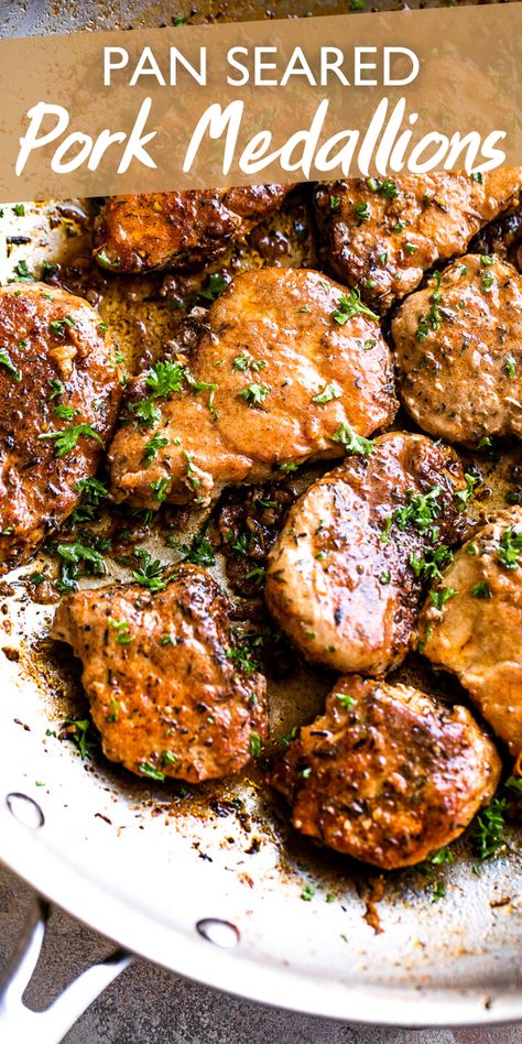 Pork Medallion Recipes, Easy Pork Tenderloin Recipes, Pork Cutlet Recipes, Easy Pork Tenderloin, Pork Loin Roast Recipes, Food Vacuum Sealer, Pork Medallions, Pork Entrees, Pork Chop Recipes Baked