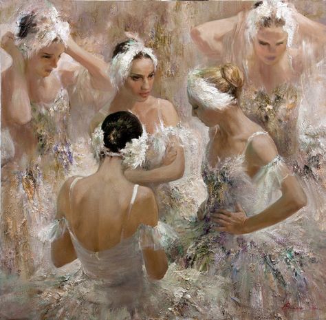 Anna VINOGRADOVA ~ Russian Ballet ✿ | Catherine La Rose ~ The Poet of Painting Hair, Tutus, Ballet, Ballerinas, Dresses, Art, Swan Lake, White Dresses, Lake