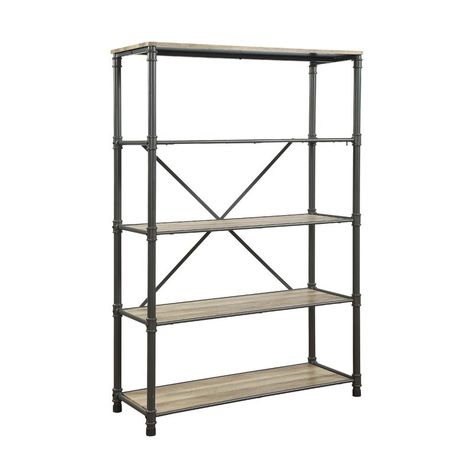 Grey Bookshelves, April Ideas, Urban Industrial Design, Gallery Shelves, Industrial Bookcases, Metal Bookshelf, Bookcases For Sale, Free Standing Wall, Etagere Bookcase