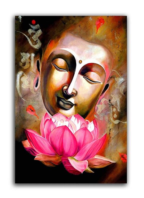 Buddha Wall Art Canvases, Image Zen, Buddha Drawing, Buddha Painting Canvas, Arte Yoga, Buddha Canvas, Buddha Art Drawing, Buddha Artwork, Art Buddha