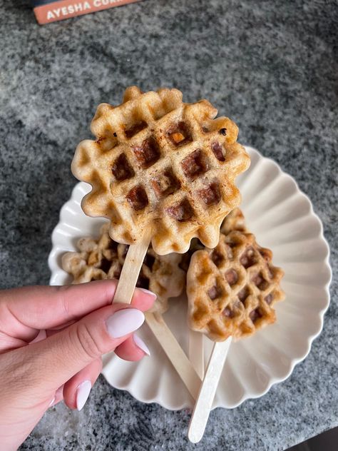 Sausage Waffles On A Stick, Sausage Waffles, Waffles On A Stick, Waffle Stick, Waffle Sticks, Breakfast Sausage, On A Stick, A Stick, Easy Breakfast