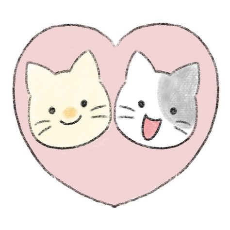 Valentines Cat Drawing, Cute Drawings For Girlfriend, Cute Cat Love, Kawaii Cutecore, Mahal Kita, Crochet Aesthetic, Doodle Design, Doodle Tattoo, Cute Cat Drawing