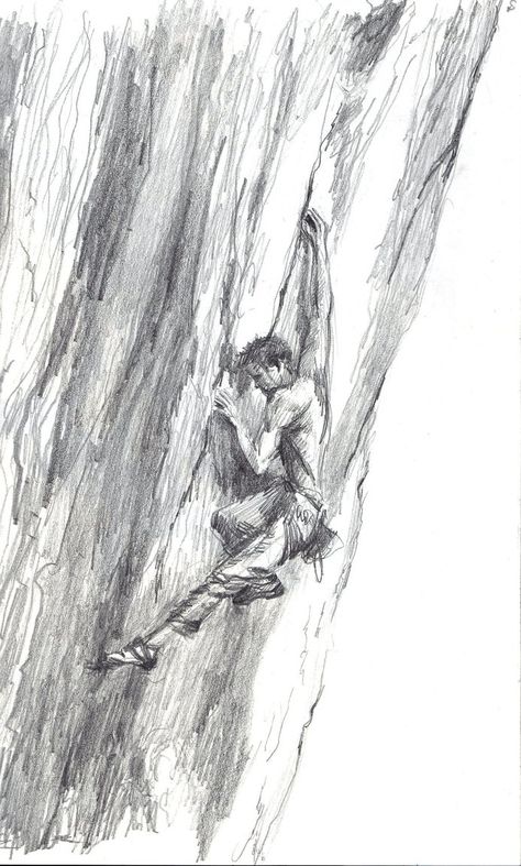 Croquis, Rock Climber Drawing, Mountain Climber Tattoo, Climbing Drawing Reference, Rock Climbing Tattoos, Climb Drawing, Bouldering Photography, Climbing Sketch, Climber Aesthetic