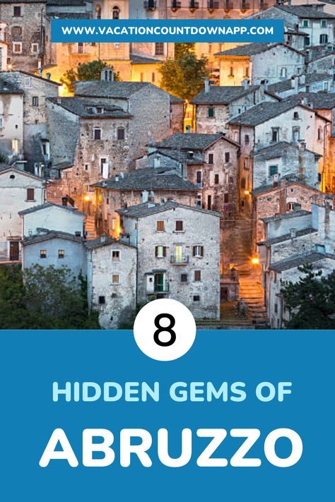 Check out the beautiful villages that you must visit in Abruzzo Italy. Central Italy’s best-kept secret, Abruzzo, is seeping with authenticity and old-world charm. Just two hours outside of Rome. 8 charming villages in Abruzzo Italy. Consider this your ultimate Abruzzo Italy travel guide and Abruzzo Italy travel itinerary. Whether you're visiting Italy alone or visiting Italy with family, you must visit these 8 charming villages in Abruzzo Italy. Italy Travel Destinations, Italy Travel Itinerary, Best Family Vacation Spots, Best Family Vacation Destinations, Abruzzo Italy, Central Italy, Family Vacation Spots, Solo Travel Destinations, Europe Trip Itinerary