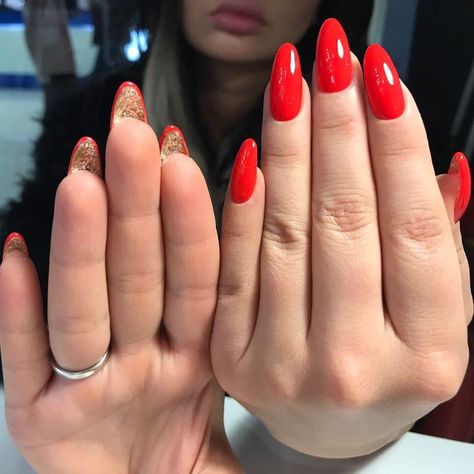 Red Acrylic Nails, Nails Design With Rhinestones, Nails Fashion, Fall Acrylic Nails, Best Nail Art Designs, Ideas Nails, Oval Nails, Simple Nail Designs, Dream Nails