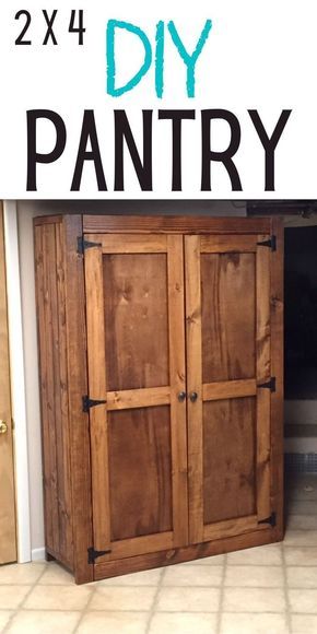 Organisation, Pantry Cupboard Ideas, Diy Pantry Cabinet, Home Maintenance Tips, Wooden Pantry, Cupboard Ideas, Built In Pantry, Pantry Cupboard, Painting Concrete Porch