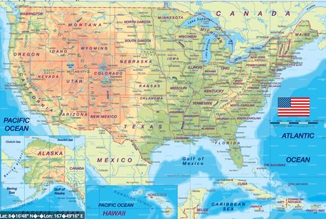 Physical Map, Cross Country Road Trip, Map Wallpaper, Italy Map, Printable Maps, United States Map, Map Of New York, Usa States, Usa Map