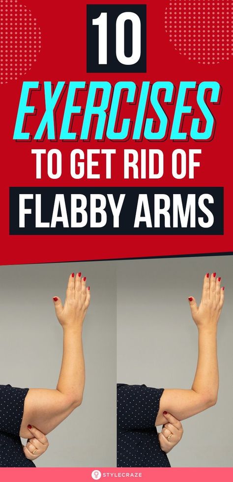 Arm Flab Exercises, Easy Arm Workout, Get Rid Of Flabby Arms, Arm Fat Exercises, Flabby Arm Workout, Arm Flab, Home Exercises, Flabby Arms, Back Fat Workout