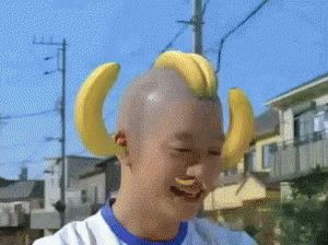 Banana Japanese GIF - Banana Japanese Weird - Discover & Share GIFs Bananas, Gif, Japan, Hair