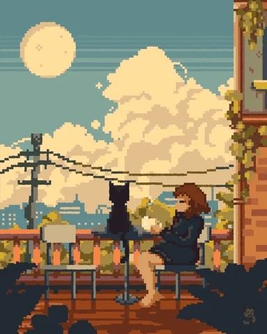 Lo-Fi by Luigi Salas - Motion Designer | GIPHY Lofi Chill, Lo-fi Aesthetic, Chill Music, Pixel Animation, Arte 8 Bits, Motion Designer, Music Illustration, 2 Am, 8 Bits