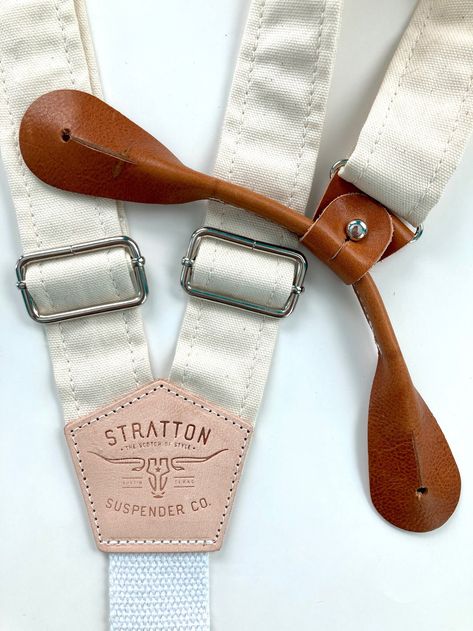 2022 Best Gifts for Guys! - Excited to share the latest addition to my shop: Winter Vintage Beige Canvas Suspender Straps with Cotton Webbing - Button On #christmas #mensformalwear #groomsmangift #westerncowboy #giftsforguys #guygifts Wirt Otgw, Best Gifts For Guys, Western Canvas, Button Suspenders, Vintage Suspenders, Cosplay Reference, Wooden Packaging, Gifts For Guys, Scottish Fashion