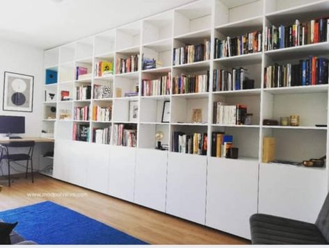 Ikea Besta Bookcase, Library Room, Ikea Besta, Home Library, Book Nooks, Crafty Diy, 인테리어 디자인, Bookshelves, Work Space