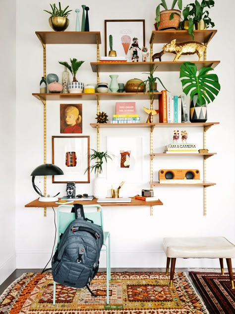 Slot Shelving, Shelf Furniture, Shelving Ideas, House Extension, Spare Bedroom, Spare Room, Grey Walls, Boho Home, Office Ideas