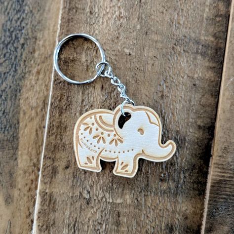 Keychain Matching, Elephant Party Favors, Elephant Keychain, Elephant Party, Elephant Jewelry, Elephant Earrings, Elephant Lover, Key Tags, Cork Fabric