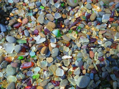 Glass Beach, Fort Bragg CA Colored Rocks, 2024 Travel, Usa Trip, Glass Beach, Fort Bragg, Rock Hounding, Beach Glass, The Sand, Vacation Spots