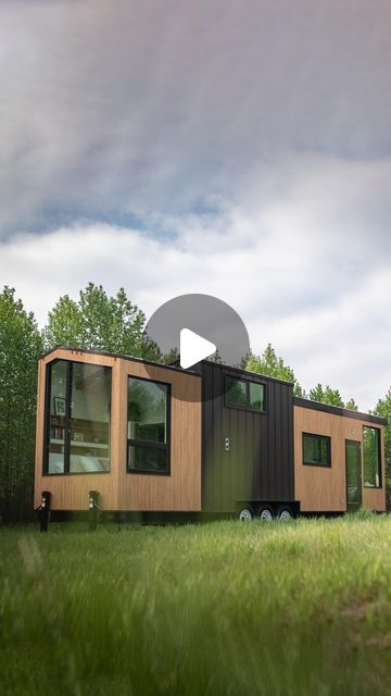 Fritz Tiny Homes | Award Winning Tiny Home Designer & Builder on Instagram: "2 bedroom tiny house on wheels! 🤯 What? You bet. You can fit a lot in 37'x8.5'! 

This is our Halcyon 02 model. Designed for people who need just a bit more. 2 separate sleeping spaces OR the mainfloor flex room can be an office, home gym, art studio, library, etc. our clients are getting very creative on how they use the extra 9' this home offers.

Follow along this week as travel to Ronald, Washington to install & deliver a Halcyon 02 in the mountains! 

#tinyhouses #tinyhomes #tinyhouseonwheels #tinyhousedesign #thow #tinyhouse" Home Gym Art, 2 Bedroom Tiny House, Bedroom Tiny House, Studio Library, Small Home Gym Ideas, Sauna House, Tiny House Luxury, Porch Plants, Diy Tiny House