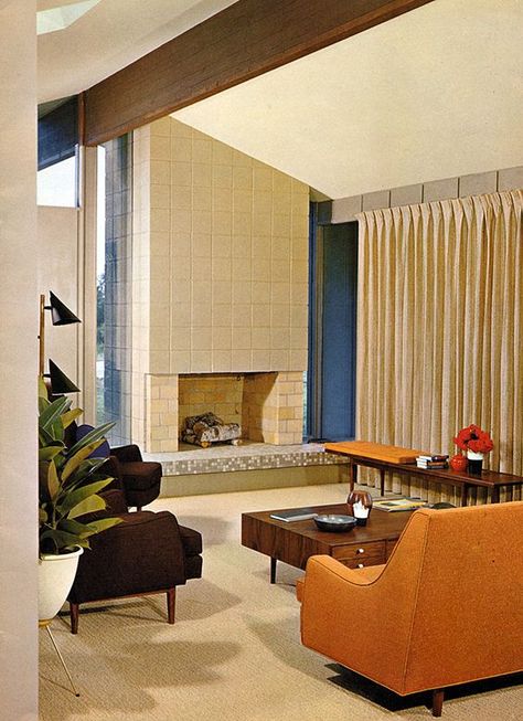 Mid-century design. Modern Mid Century Living Room, Mid Century Modern Living Room Design, Mid Century Modern Living Room Decor, Mid Century Homes, Mid Century Interior, Mid Century Living Room, Mid Century Living, Mid Century Modern Interiors, Mid Century Modern Living