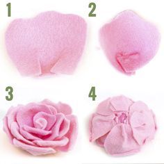 how to form a felt flower rose Felt Flower Template, Felt Flowers Patterns, Felt Bouquet, Felt Flower Tutorial, Felt Flower Wreaths, Felt Flowers Diy, Origami Rose, Fleurs Diy, Felt Roses