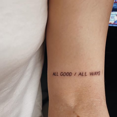 All Good All Ways Tattoo, Subtle F1 Tattoo, Danny Ricciardo Tattoo, Simple F1 Tattoo, All Good All Ways Daniel Ricciardo Tattoo, Minimalist F1 Tattoo, Motorsport Tattoo Ideas, Daniel Ricciardo Inspired Tattoo, Danny Ric Tattoo